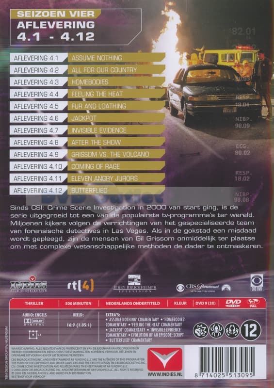 CSI - Season 04, Episode 01-12 (3 DVD)