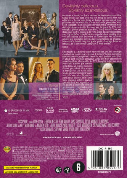 Gossip Girl - Season 3, Deel 1 (2 DVD)