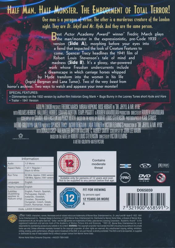 Dr. Jekyll & Mr. Hyde (1932) & (1941) (Import)
