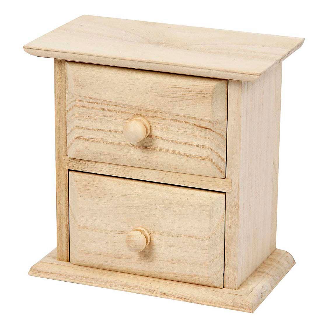 Houten Ladenkastje met Twee Laden