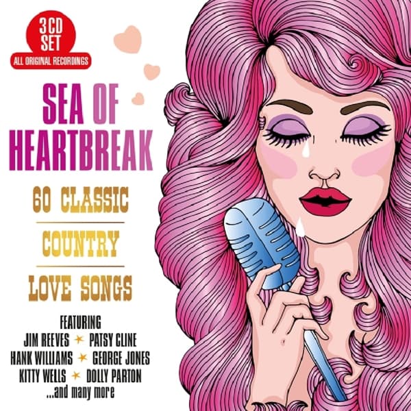 Various Artists - Sea Of Heartbreak - 60 Classic Country Love Songs (3 CD)