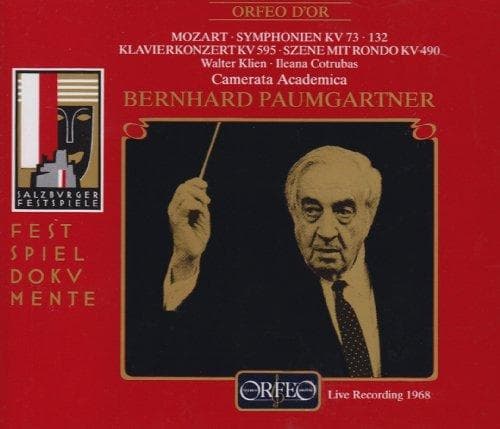 Ileana Cotrubas, Walter Klien, Camerata Academica, Bernard Paumgartner - Mozart: Symponien Kv73,132/Klavierkonzert Konzert/Szene Mit Rondo (CD)