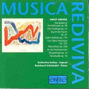 Katherine Arthur & Reinhard Schmiedel - Krenek: Lieder (CD)