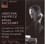 Jasha Heifetz - Concerto Pour Violon No 4 & 5/Symph