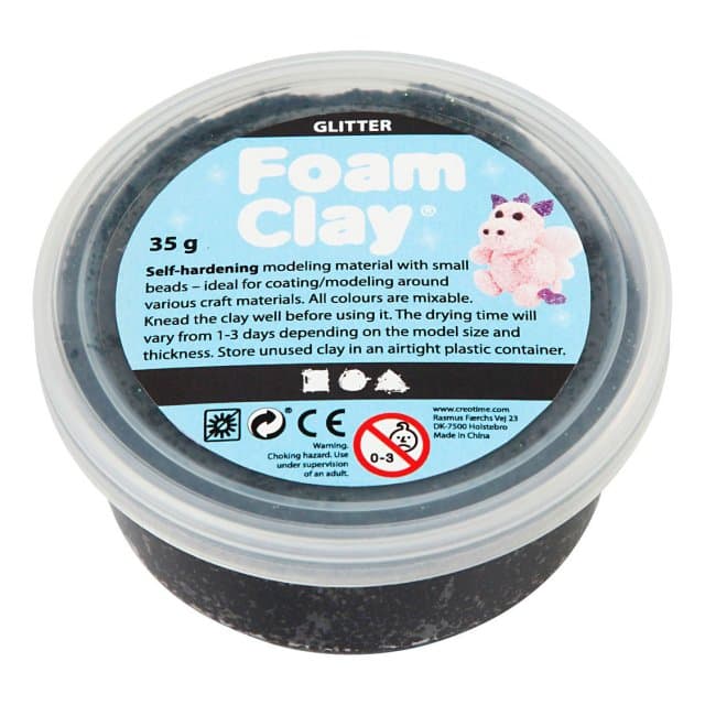 Foam Clay?, 35 G, Schwarz
