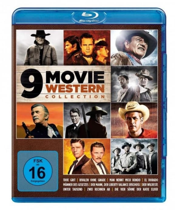 Kirk Douglas,john Wayne,james Stewart - 9 Movie Western Collection-vol.1