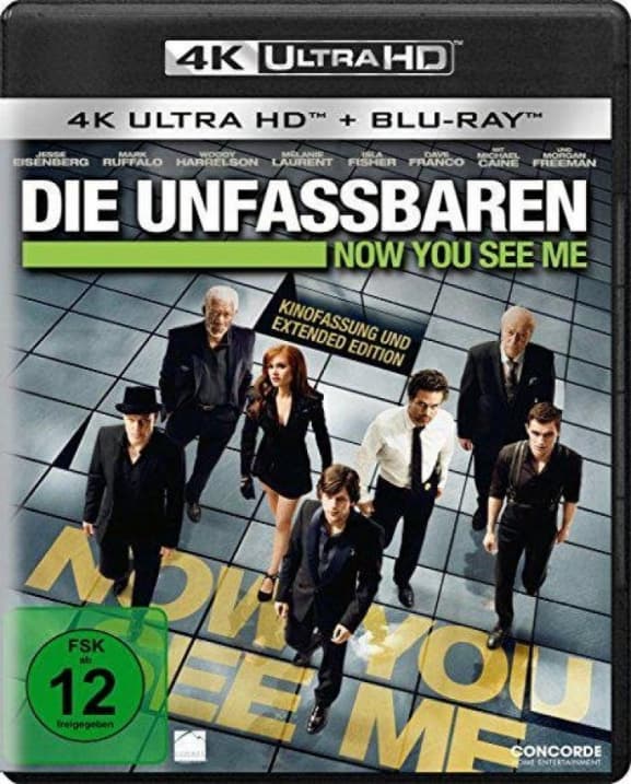Eisenberg, Jesse / Freeman, Morgan / Caine, Michael - Die Unfassbaren 1 (4k Uhd)