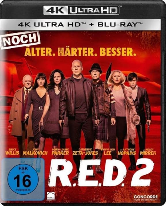 Willis, Bruce / Freeman, Morgan / Mirren, Helen / Malkovich, John - Red 2 (4k Uhd)