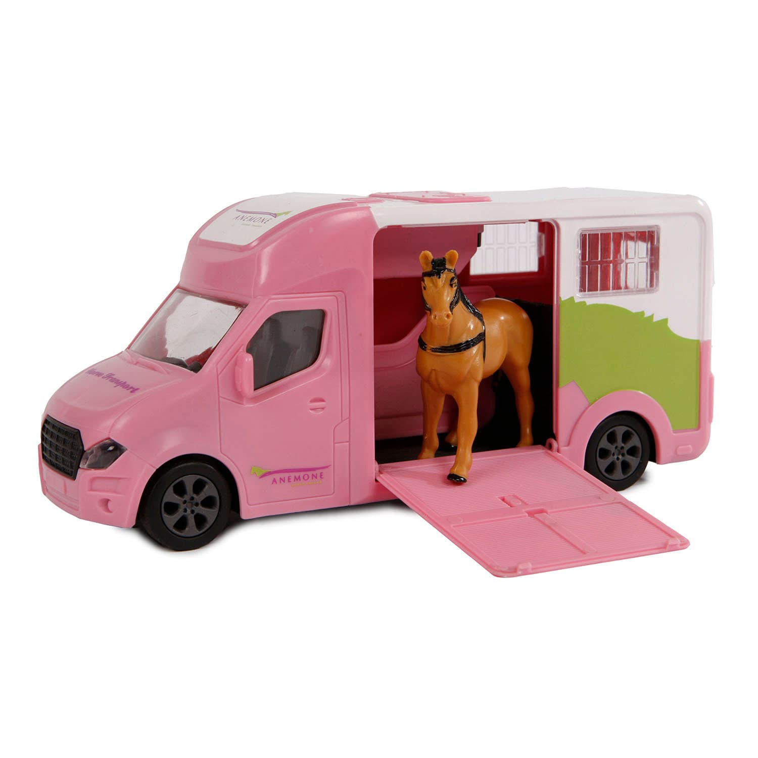 Kids Globe - Kids Globe Die-cast Paardentruck met Licht en Geluid Roze