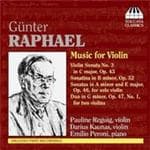Pauline Reguig, Darius Kaunas & Emilio Peroni - Günter Raphael: Music For violin (CD)