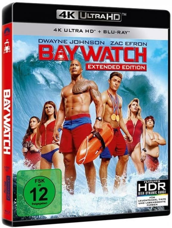 Dwayne Johnson,zac Efron,alexandra Daddario - Baywatch 4k Uhd St