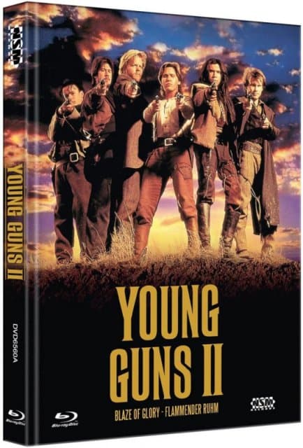 Br+dvd Young Guns 2 - Blaze Of Glory - Flammender Ruhm - 2-disc Mediabook (cover A)