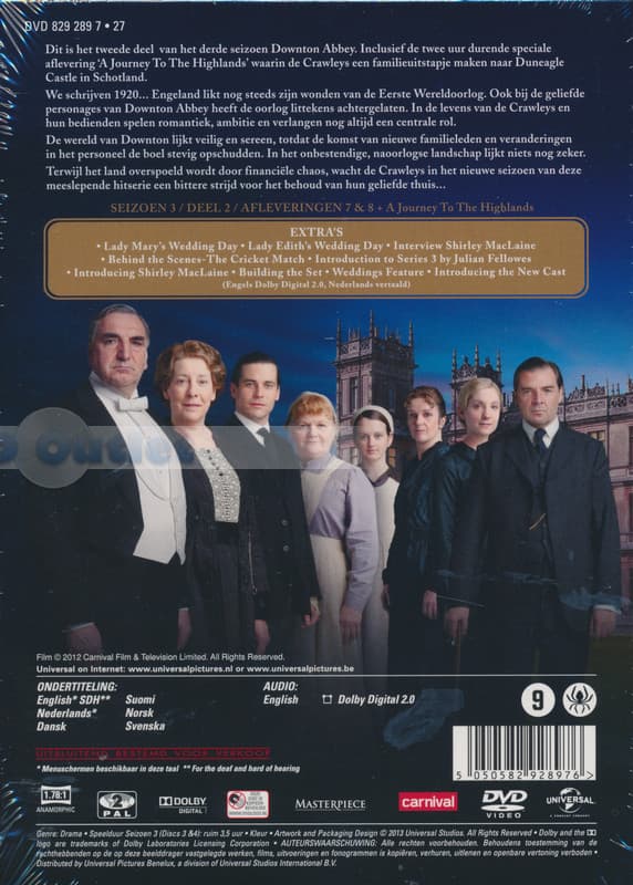 Downton abbey - Seizoen 3 deel 2 (DVD)