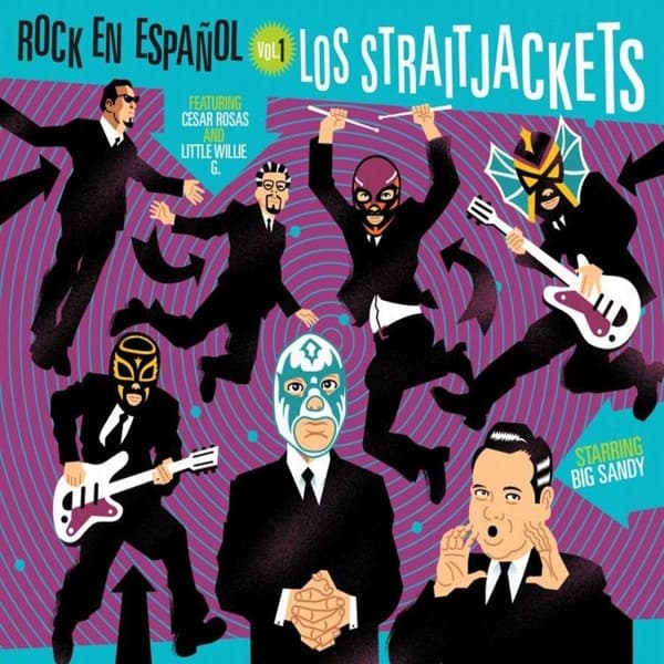 Los Straitjackets Starring Big Sandy Featuring Cesar Rosas And Little Willie G. - Rock En Español Vol. 1 (LP) (Limited Edition) (Coloured Vinyl)