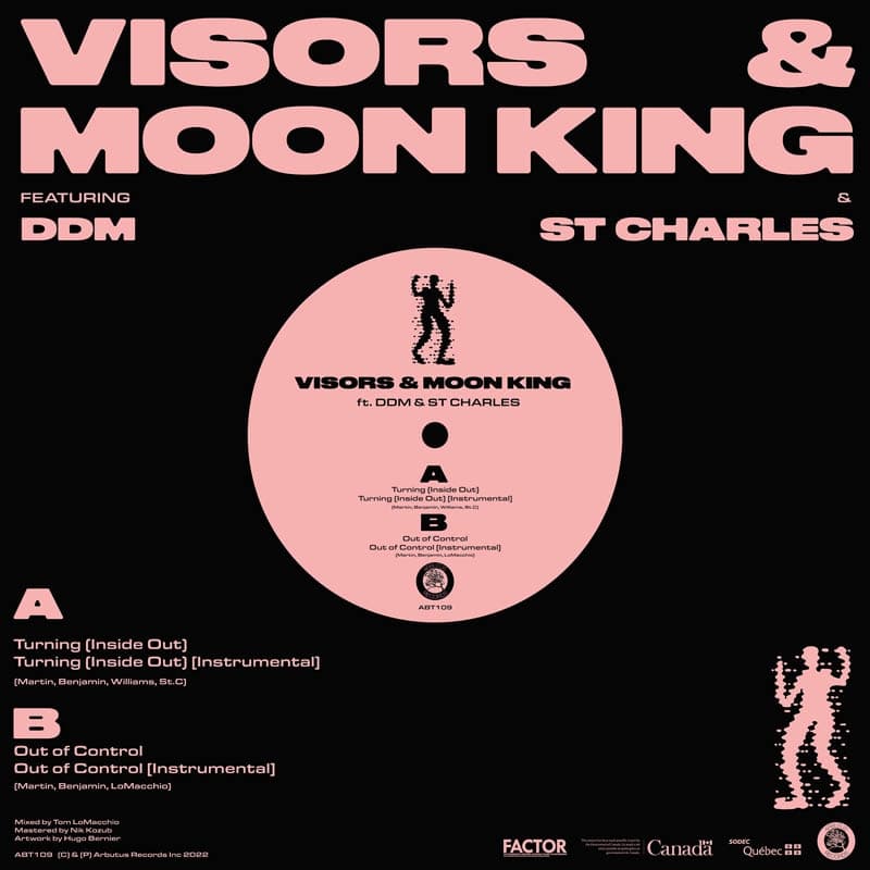 Visors & Moon King Featuring DDM & St Charles - Turning (Inside Out) / Out Of Control (12" Single)