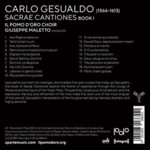 Il Pomo d'Oro, Giuseppe Maletto - Gesualdo: Sacrae Cantiones (CD)