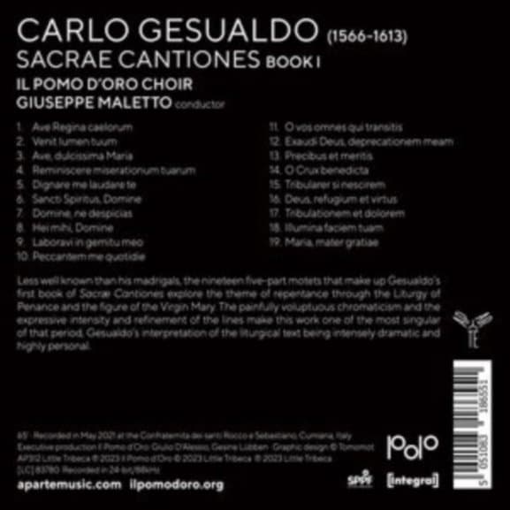 Il Pomo d'Oro, Giuseppe Maletto - Gesualdo: Sacrae Cantiones (CD)