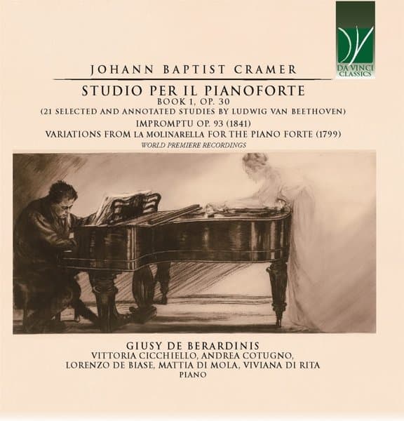 Giusy De Berardinis, Vittoria Cicchiello, Andrea Cotugno, Lorenzo De Biase, Mattia Di Mola, Viviana Di Rita - Cramer: Studio Per Il Pianoforte, Book 1, Op. 30 (21 Selected And Annotated Studies By Ludwig Van Beethoven) (CD)