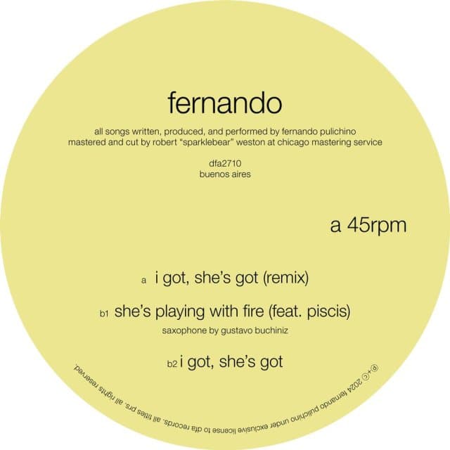 Fernando Pulichino - I Got, She's Got (12" Single)