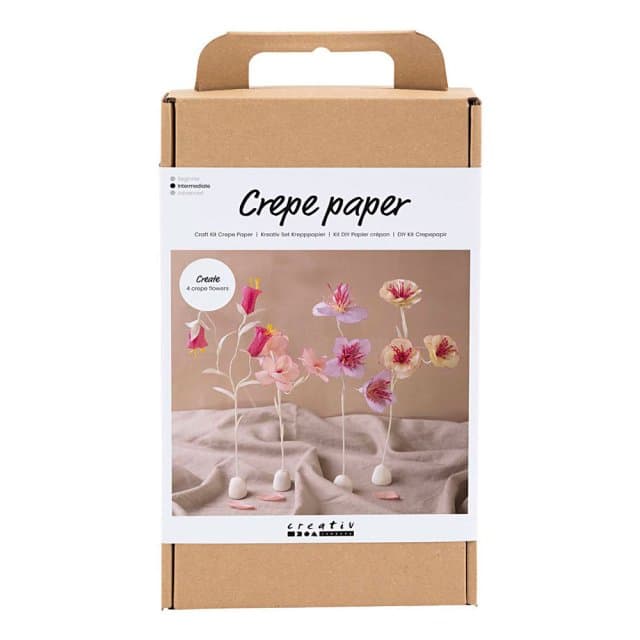 Craft Kit - Crepe Paper - Flower Pastel Colours (977666)