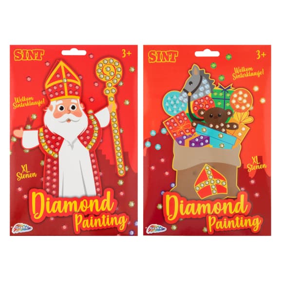 Grafix - Sinterklaas Mozaiek Diamond Painting - XL Stenen