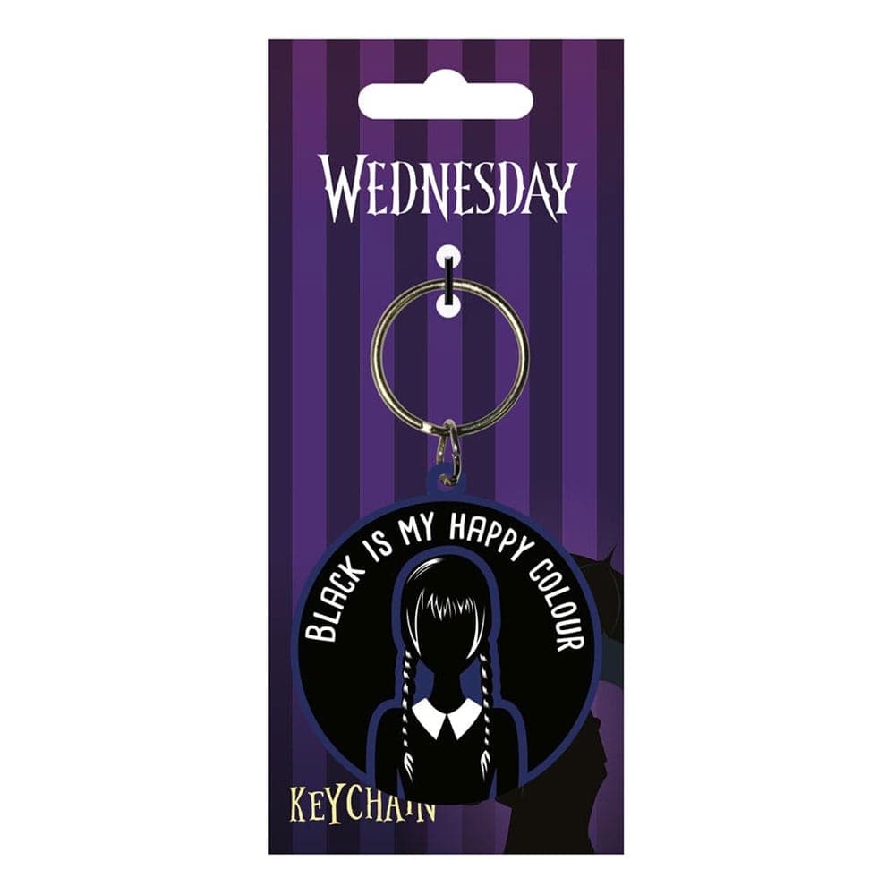 Wednesday - Wednesday (happy Colour) Rubber Keychain (Merchandise Collectible)