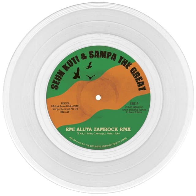 Seun Kuti & Sampa The Great - Emi Aluta Zamrock Remix (7" Single) (Coloured Vinyl)