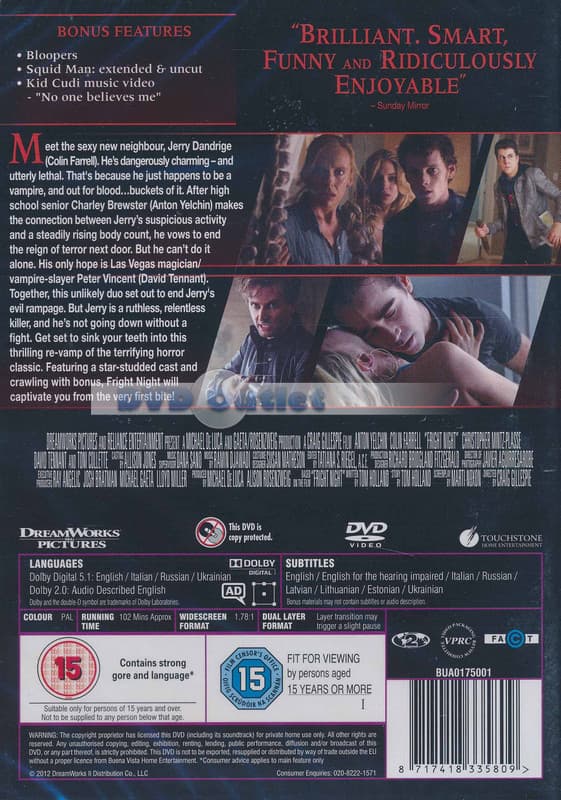 Fright Night (2011) (Import)