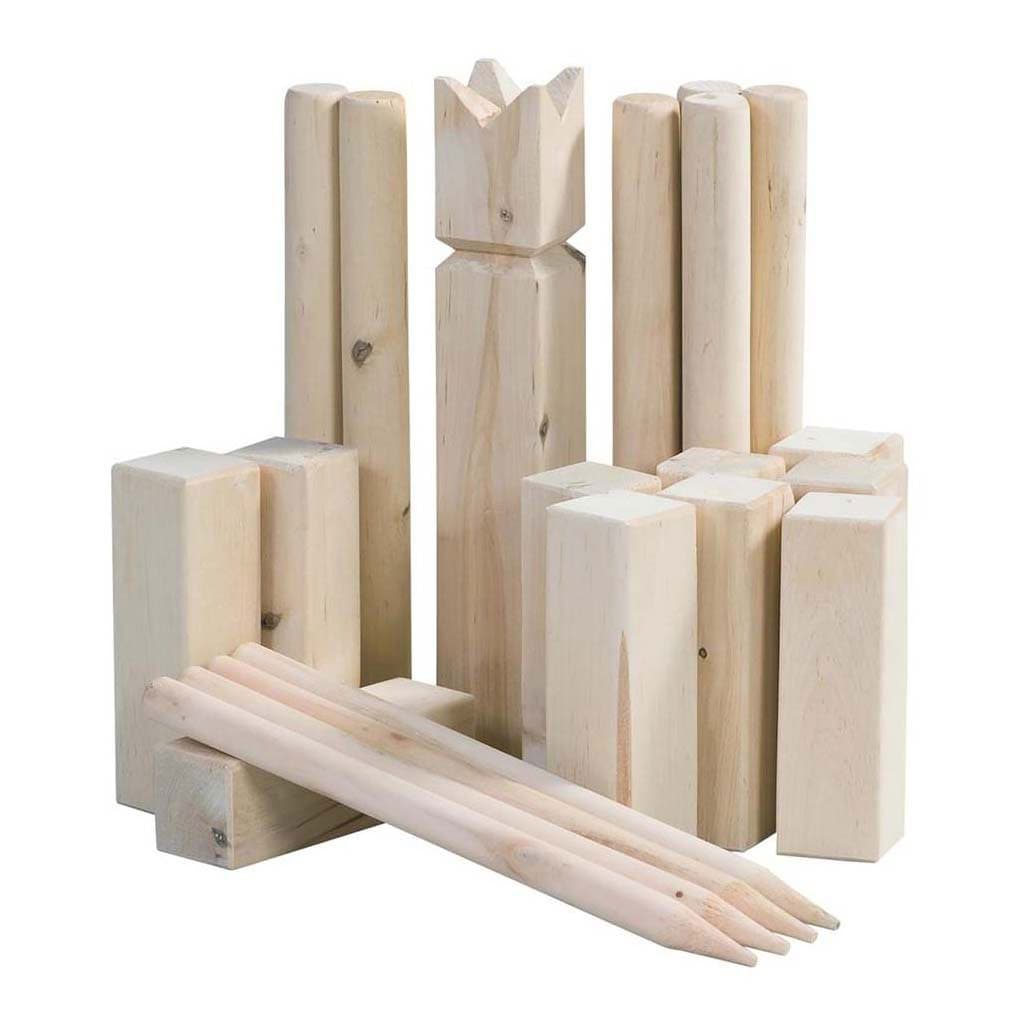 Outdoor Play Kubb Houten Werpspel FSC met Draagtas