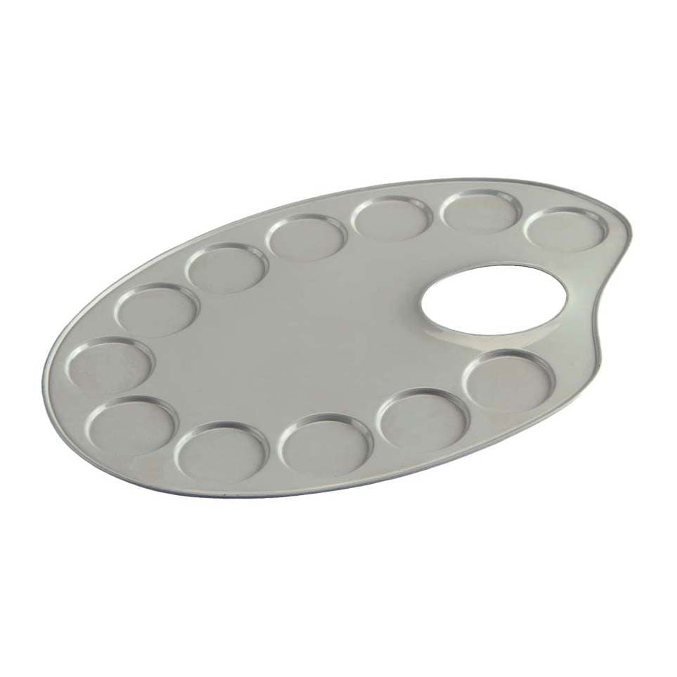 Talens Palet metaal Ovaal 12,6x18,5cm
