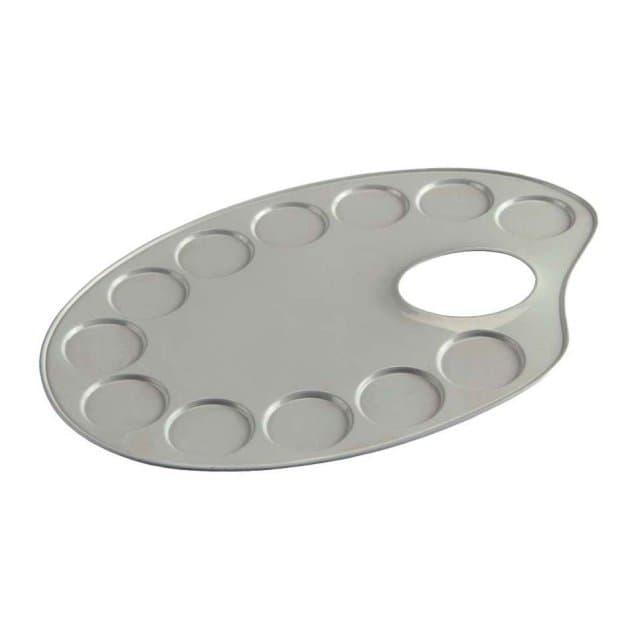 Talens Palet metaal Ovaal 12,6x18,5cm