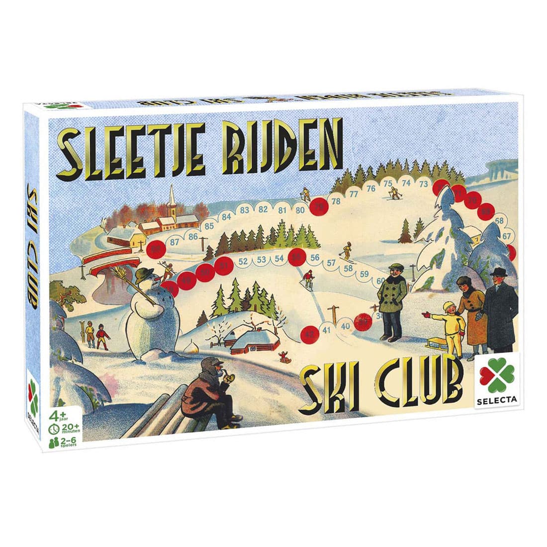 Bordspel Spellen van toen - Sleetje Rijden/Ski Club