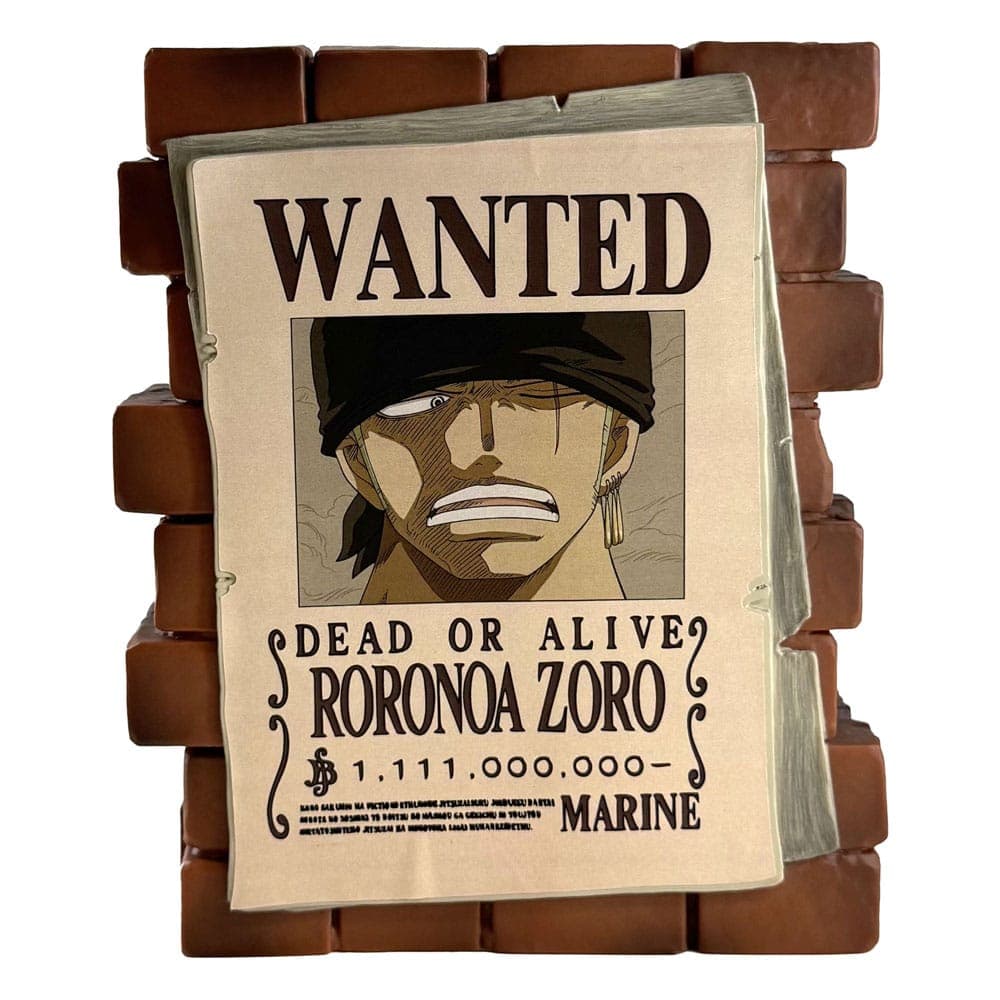 One Piece - Most Wanted Zoro - Money Box Pvc 16cm