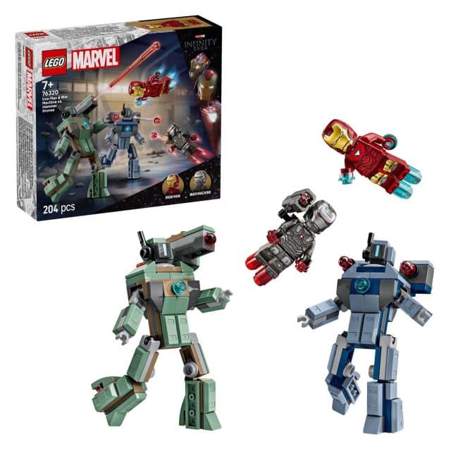 LEGO Super Heroes Marvel 76320 Iron Man en War Machine VS Hammer Drones