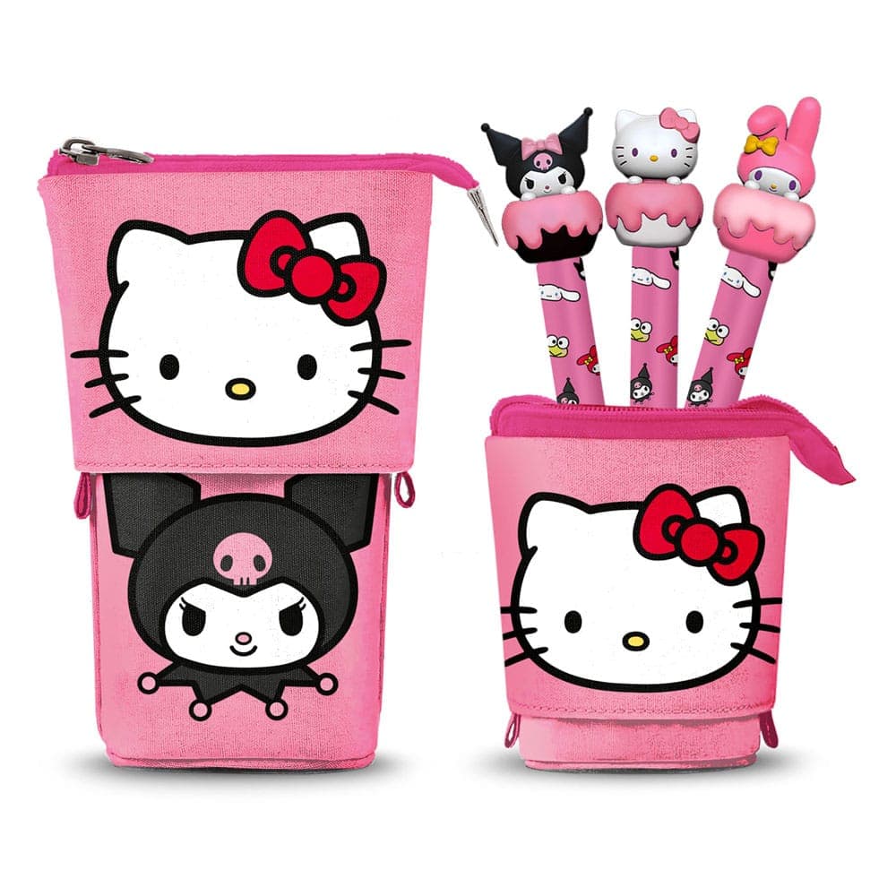 Hello Kitty: Karactermania - Cute Playful (Portapenne + 3 Penne Gel)