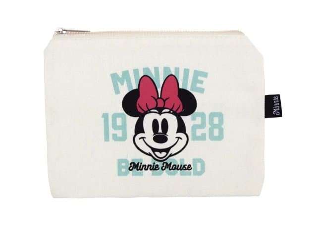 Minnie platte toilettas met rits 22,5 x 16 cm