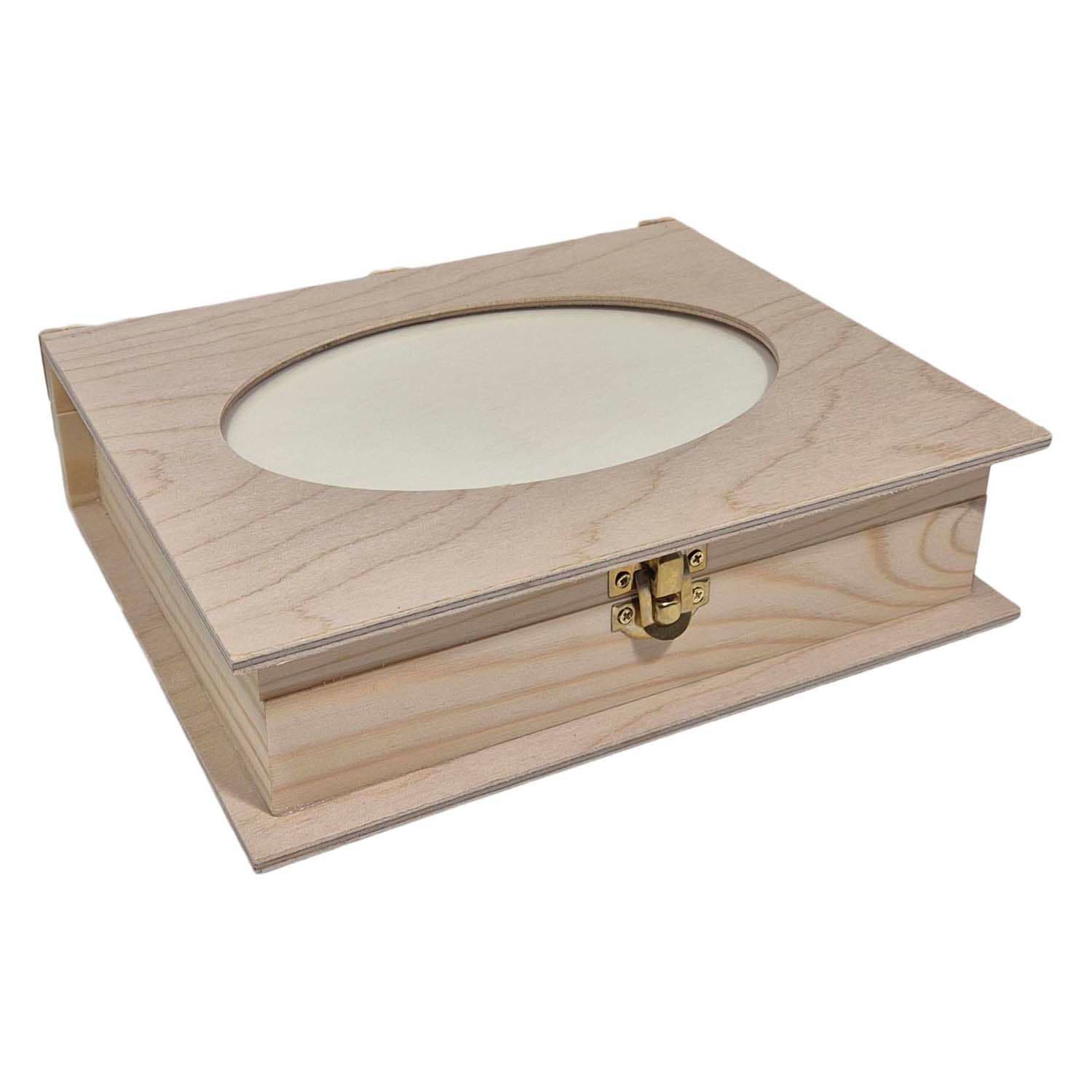 Houten Kist Boekvorm met Fotolijst
