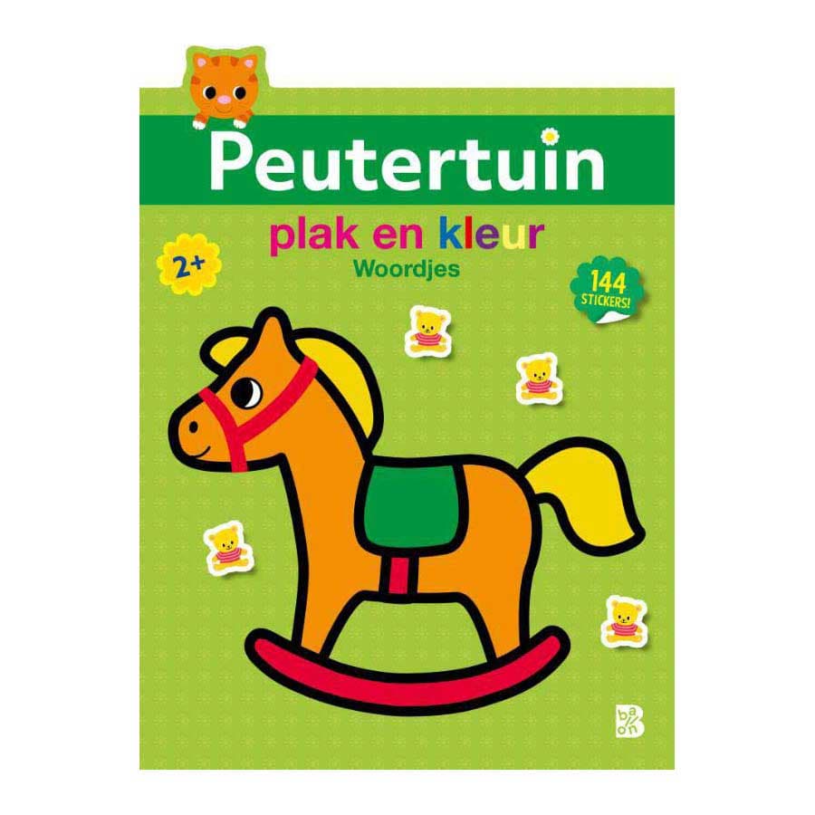 Plak en Kleur Peutertuin Woordjes 2+