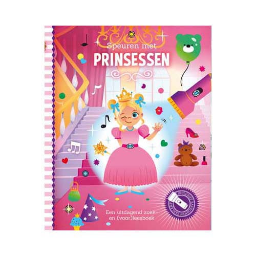 Speuren met Prinsessen Zoekboek met Kartonnen Zaklamp
