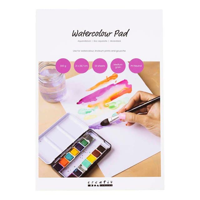 Aquarelblok A4 200gr. - 20pag.