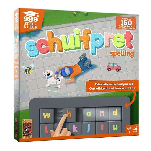 999 Games Schuifpret Spelling