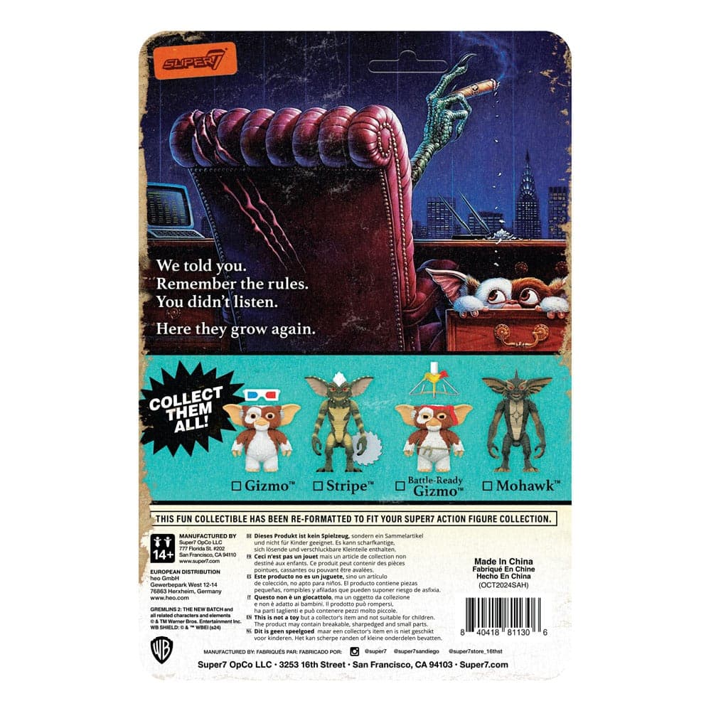 Gremlins ReAction Action Figure Wave 02 Gizmo (Battle Ready) 10 cm