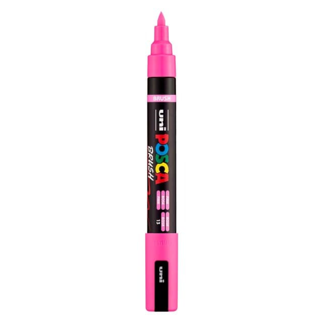 Uni Posca Brushmarker PC5BR Roze - Brushpunt 1-4 mm
