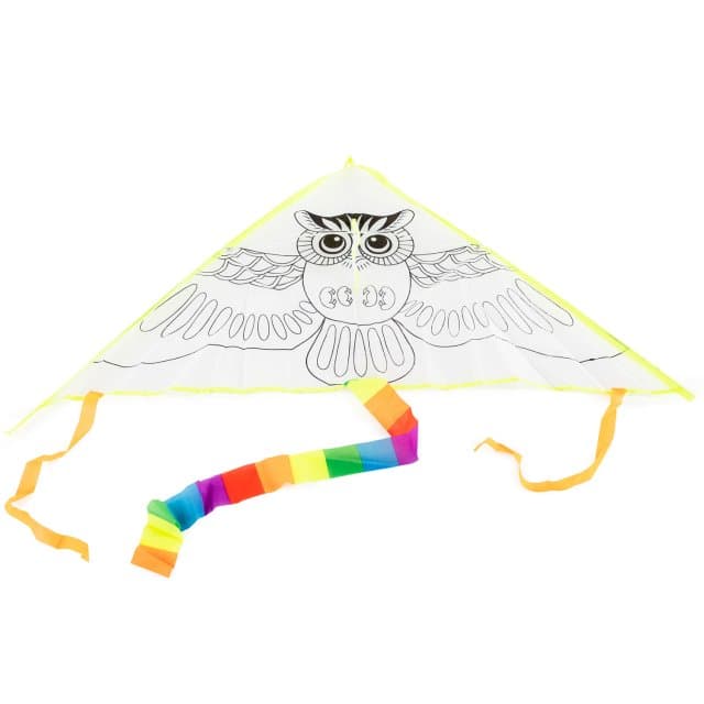 Kleur je eigen Vlieger - Uil