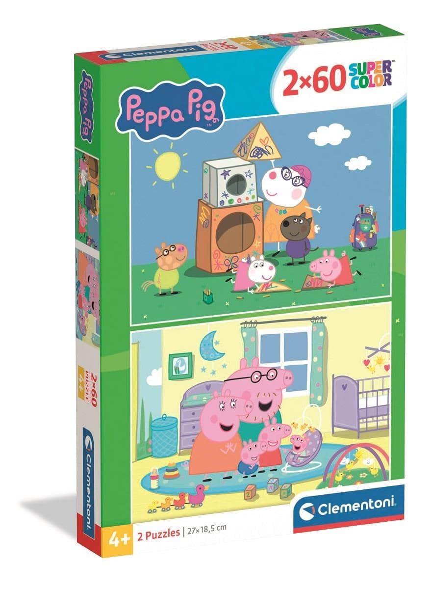 Peppa Pig (2 x 60 stukjes) (Puzzle)