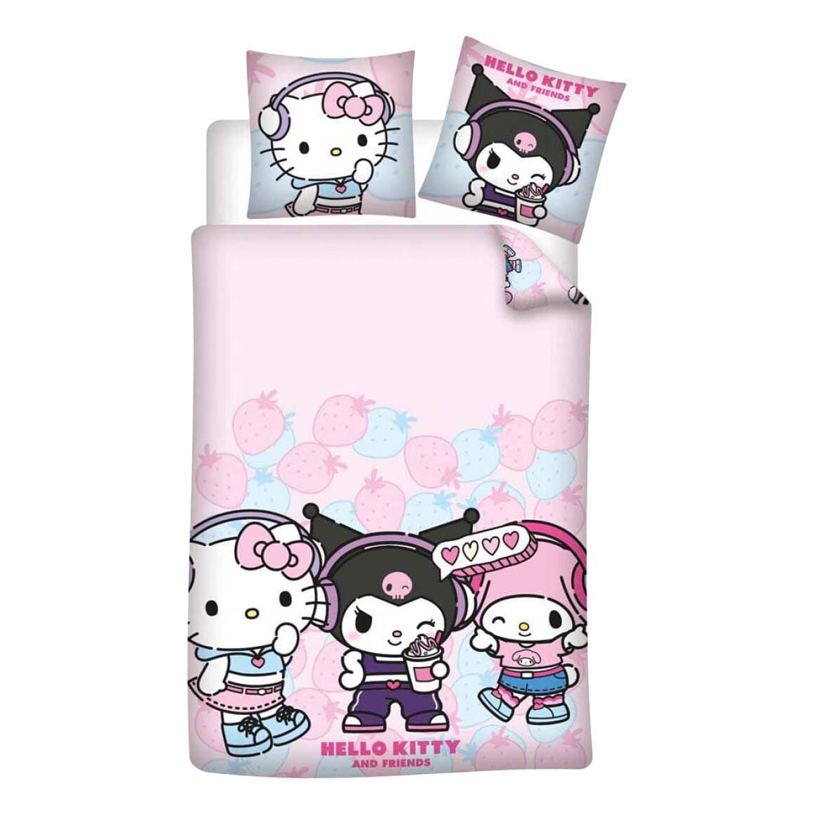Hello Kitty & Friends Dekbedovertrek - 140x200 cm