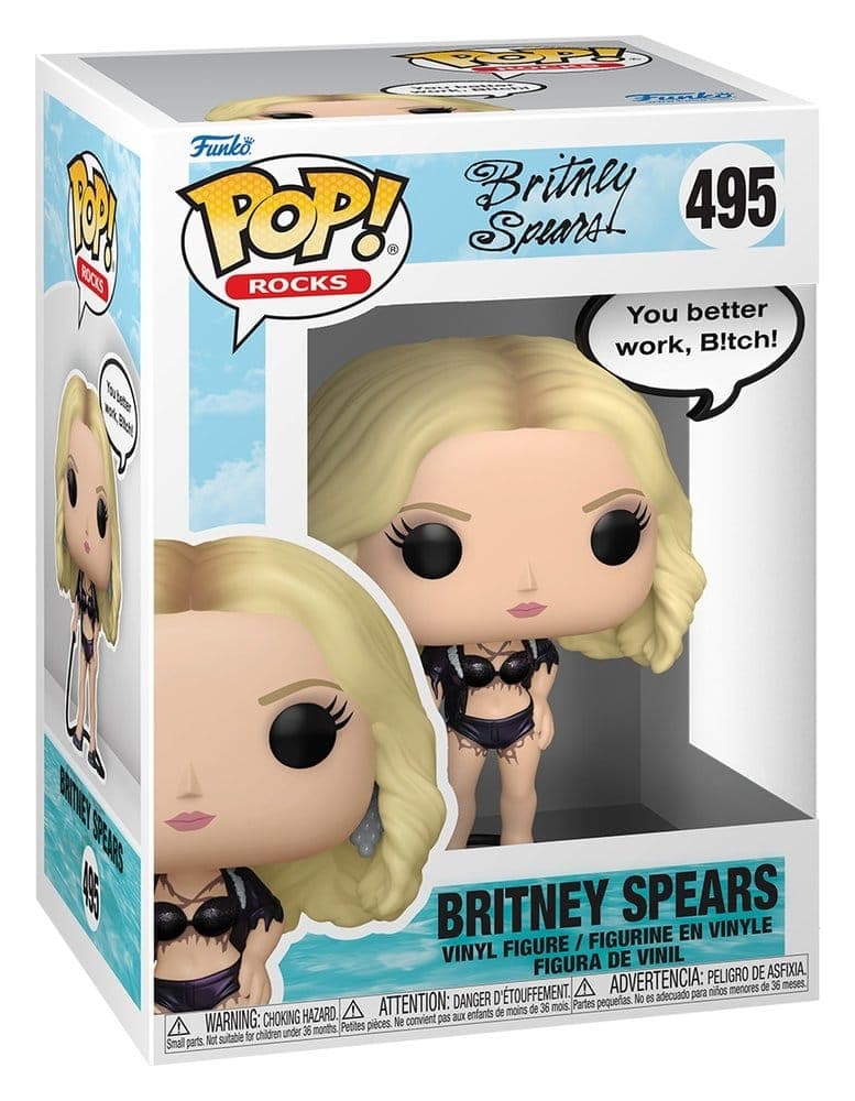 Britney Spears: Funko Pop Music Sayings 2 Pop Sayings - Work B!Tch