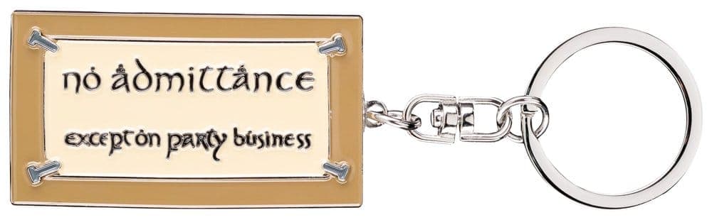 Lord of the Rings Keyring No Admittance Sign 6 cm