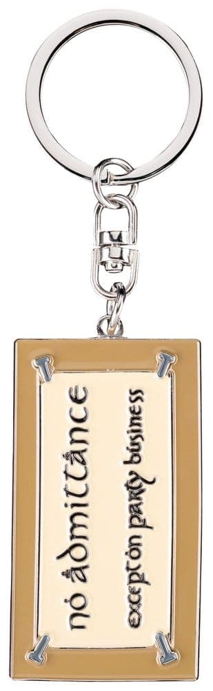 Lord of the Rings Keyring No Admittance Sign 6 cm