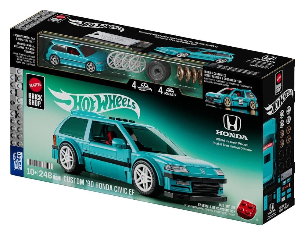 Hot Wheels: Mattel - Brick Shop Hw Honda Civic Ef Custom \'90
